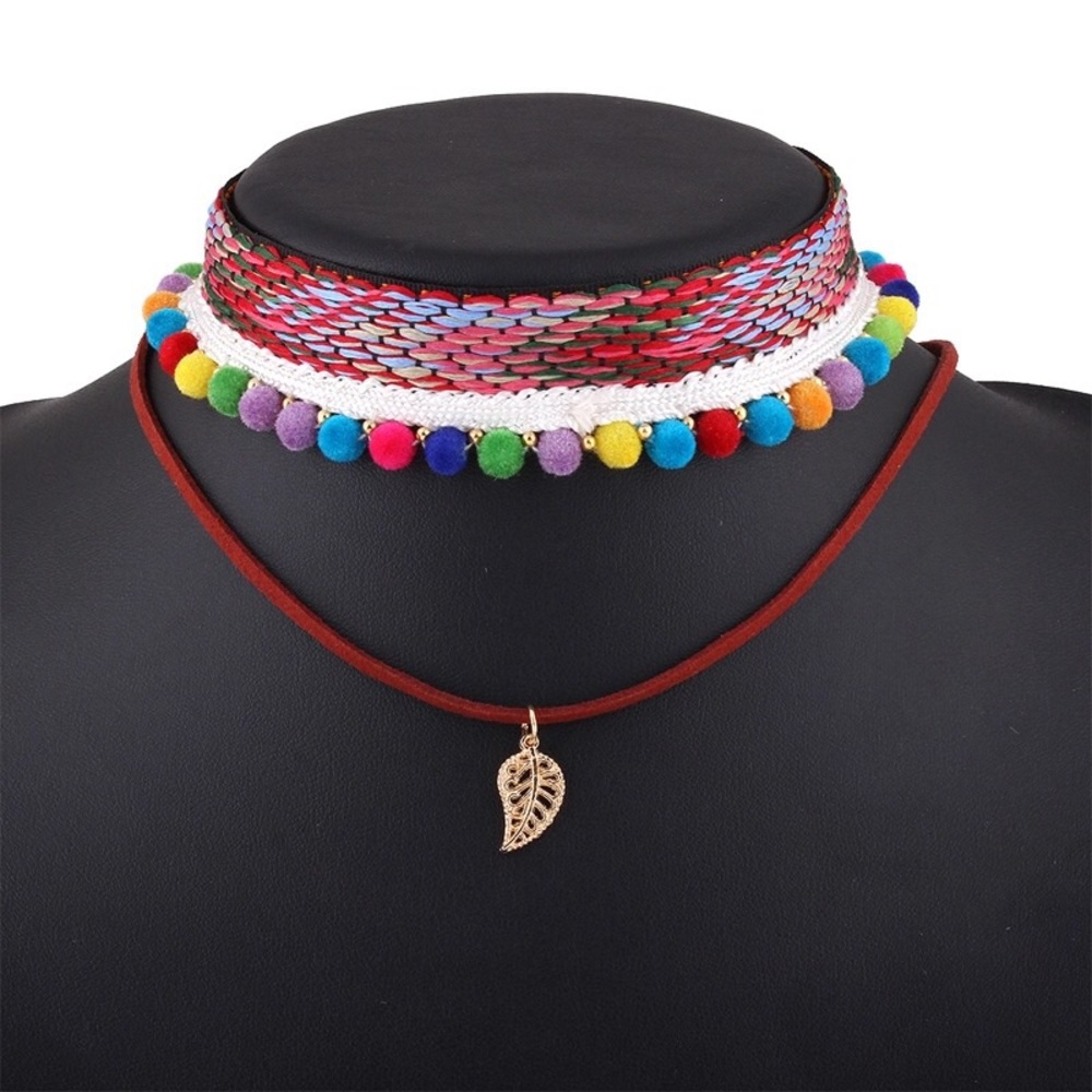 BOHEMIAN STYLE CHOKER WITH SMALL 🍂 ACCENT